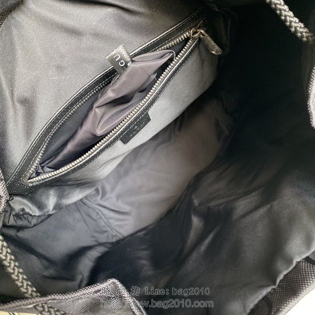 Gucci古馳包包 G家新款雙肩包 626160 古奇黑色布男士雙肩後背包 gdj1393
